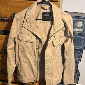 Hollister Men's Beige Field Jacket
